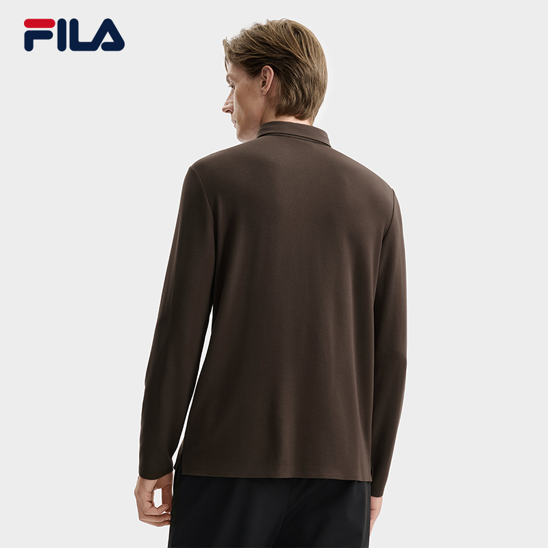 FILA CORE LIFESTYLE BLUE Italian excellence 1 Men Long Sleeve Top (Black/Brown)