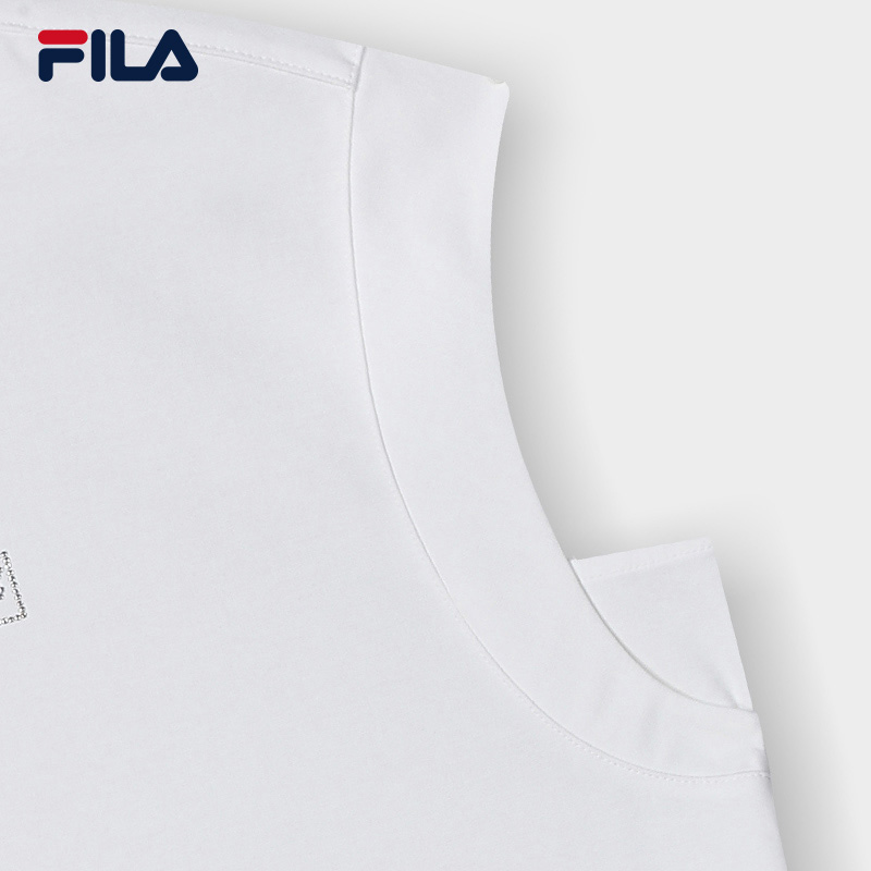 FILA CORE CROSS OVER MODERN HERITAGE Women Short Sleeve T-shirt in White