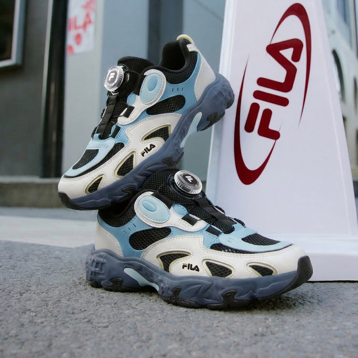 FILA KIDS HERITAGE Boys Retro Running Shoes