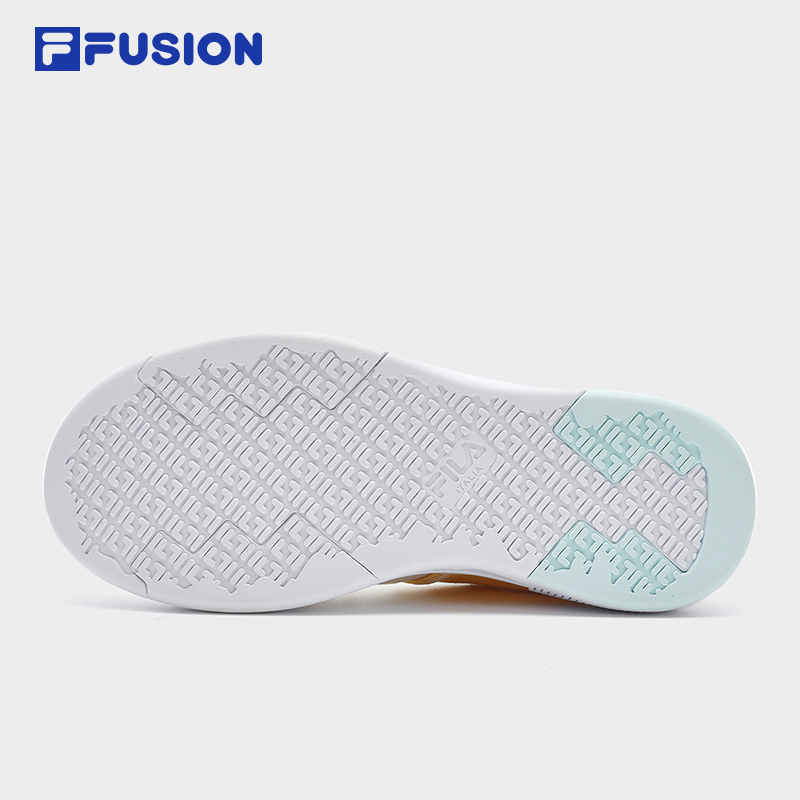 FILA FUSION POP III SE FUSION SKATEBOARDING Women's Lifestyle Sneakers (Black / White / Yellow Shoes)