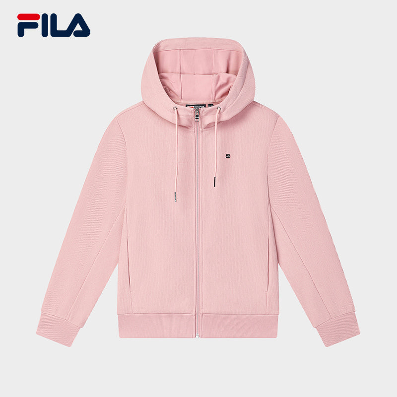 FILA CORE LIFESTYLE WHITE ORTISEI Women Hooded Jacket (Pink)