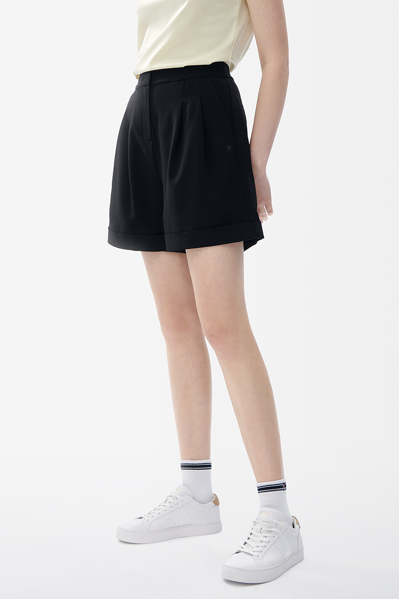 FILA CORE Women's White Line White Special Woven Shorts