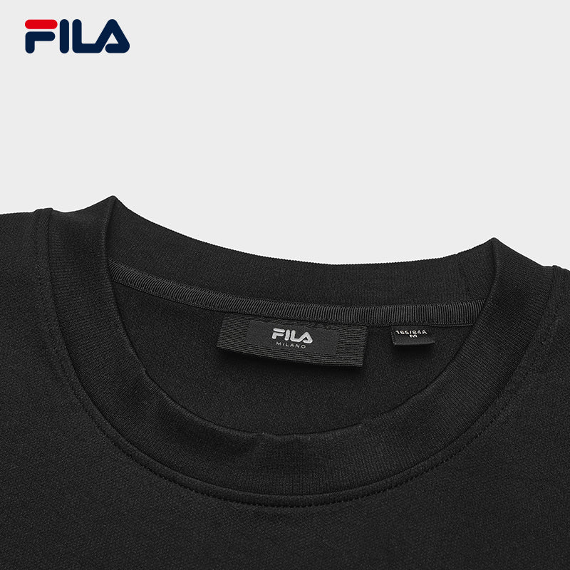 FILA CORE LIFESTYLE MILANO STROLLING MILAN Women Knit Sweater (Black)