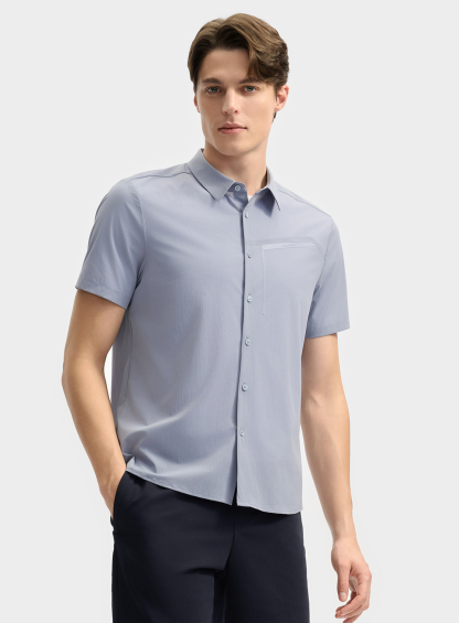FILA CORE LIFESTYLE WHITE EVERYDAY ELEGANCE Men Short Sleeves Shirt