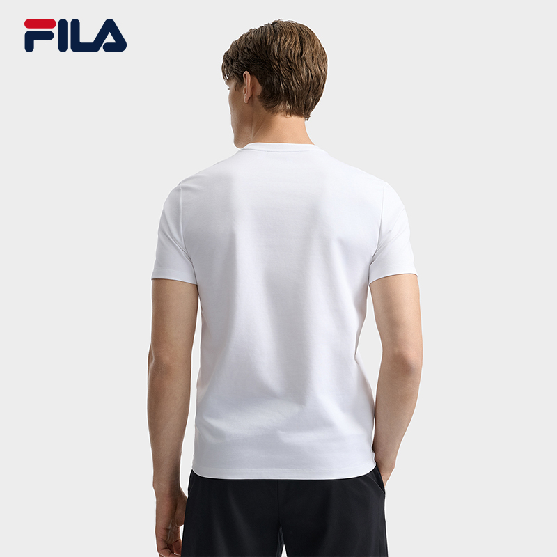 FILA CORE LIFESTYLE WHITE LINE ESCAPE THE CITY Men Short Sleeve T-shirt