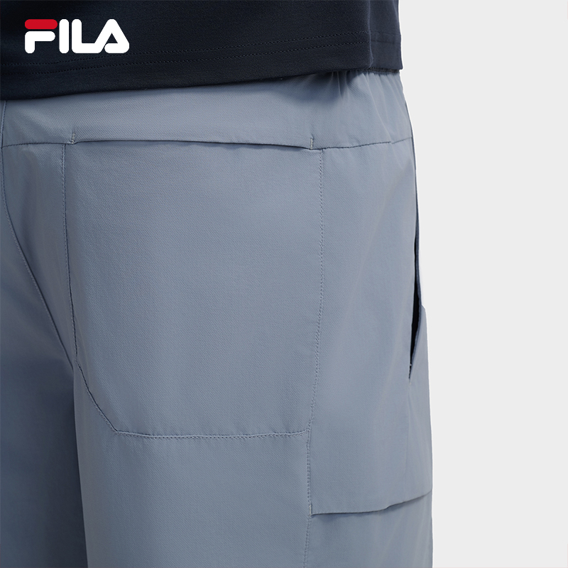 FILA CORE LIFESTYLE WHITE EVERYDAY ELEGANCE Men Woven Pants (Blue)