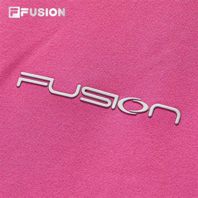 FILA FUSION URBAN TECH Women Short Sleeve T-shirt (Pink/White)