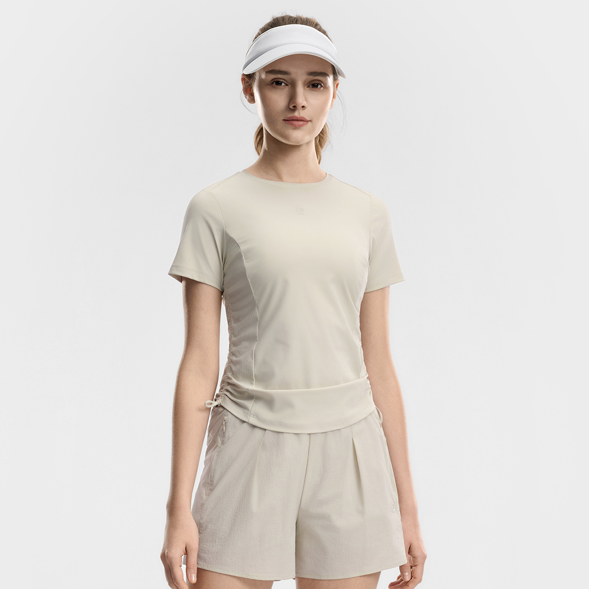 FILA WOMEN'S FITNESS Knitted Short Sleeve Top