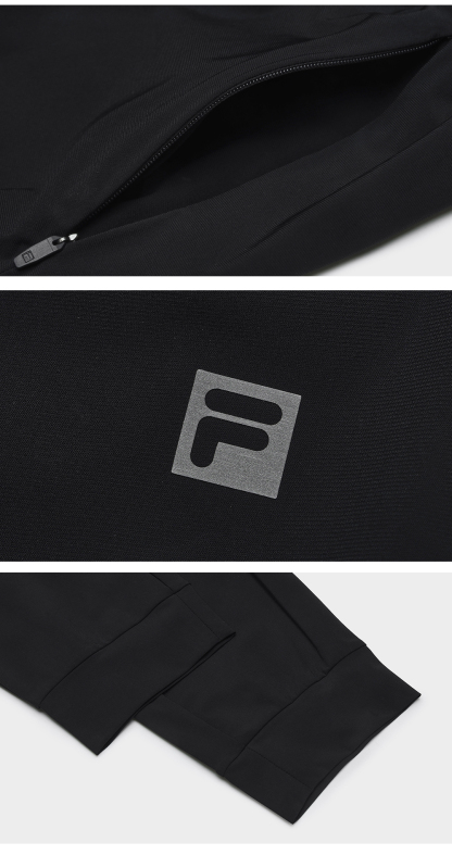 FILA CORE ATHLETICS FITNESS MEN ARTE ELEGANTE Men Knit Pants (Black)