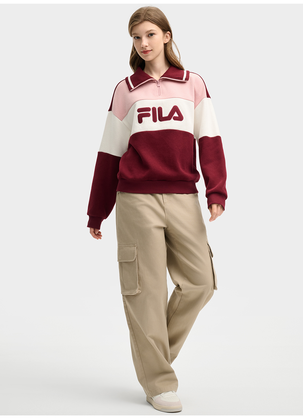 FILA CORE LIFESTYLE ORIGINAL VINTAGE TENNIS CLUB Women Long Sleeve Top (White)