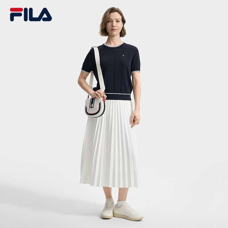 FILA CORE LIFESTYLE WHITE LINE ESCAPE THE CITY Women Knit Sweater