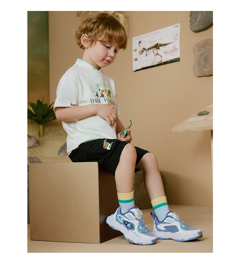 (EU 26 - 32) FILA KIDS HERITAGE FOSSIL Boys/Girl's Retro Running Shoes Sneakers