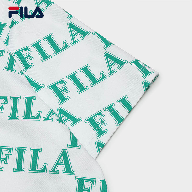 FILA CORE WHITE LINE ORIGINALE Womens Short Sleeve T-shirt in Full Print