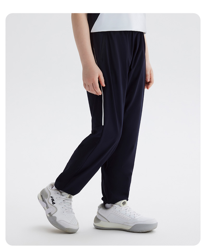 (130-165cm) FILA KIDS ART IN SPORTS PERFORMANCE TENNIS Boy's Knit Pants in Navy