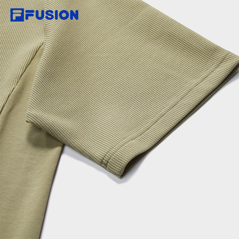 FILA MEN'S FUSIONEER Knitted Short Sleeve Top