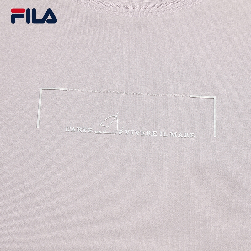 FILA WOMEN'S WHITE Knitted Short Sleeve Top