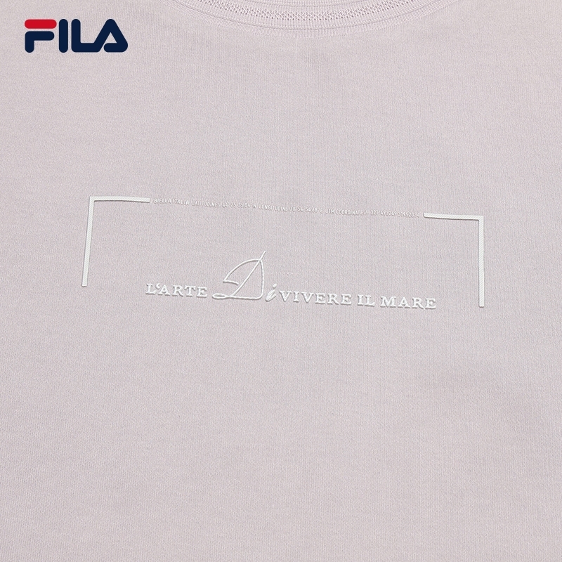 FILA WOMEN'S WHITE Knitted Short Sleeve Top