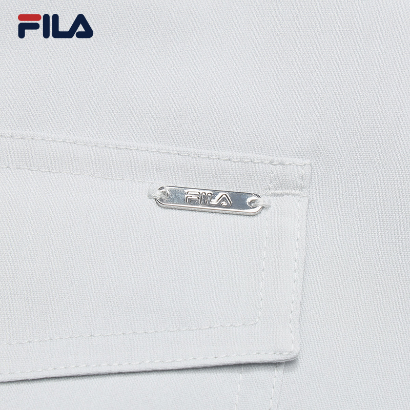 FILA WOMEN'S WHITE Woven Short Sleeve Shirt