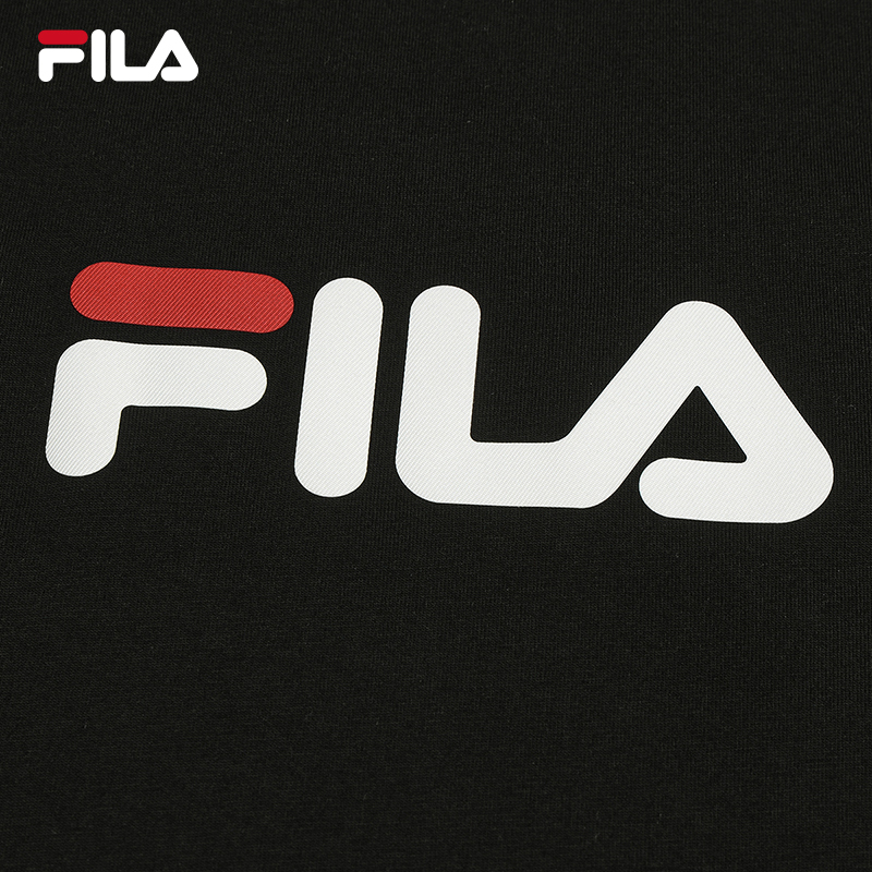 FILA CORE Men ORIGINALE Knitted Short Sleeve Top BLACK