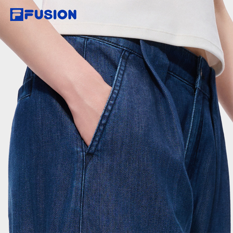 FILA FUSION Women WORKWEAR Washed Denim Jeans