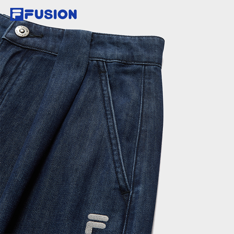 FILA FUSION Women WORKWEAR Washed Denim Jeans