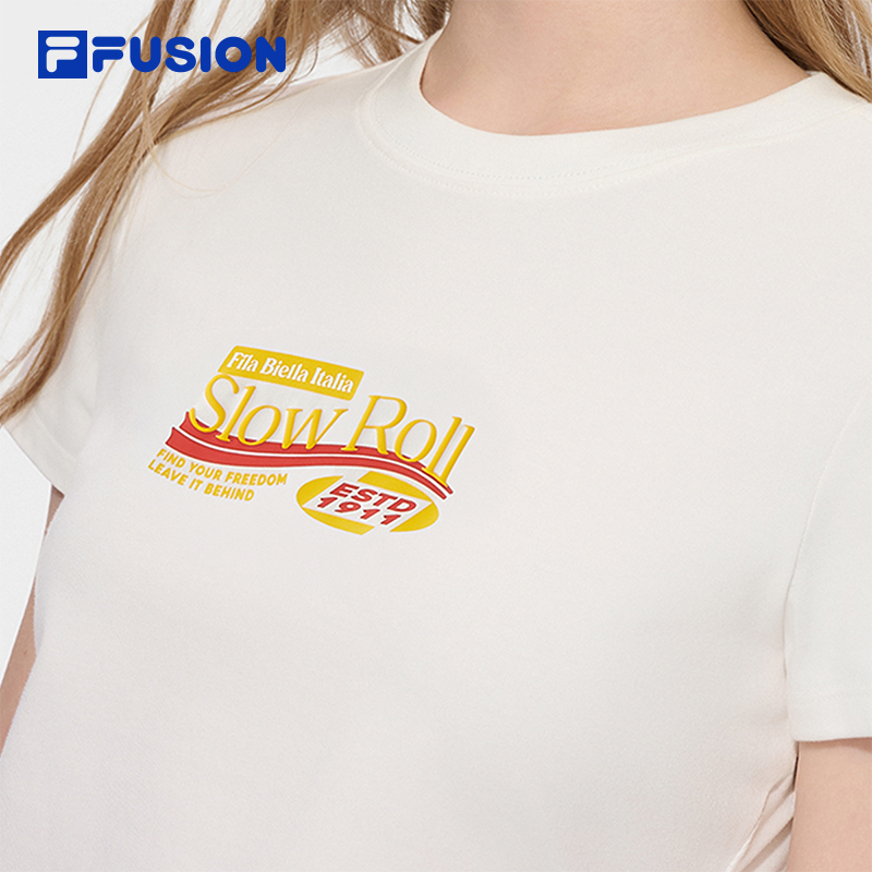 FILA FUSION Women WORKWEAR Knit Short Sleeve Tee