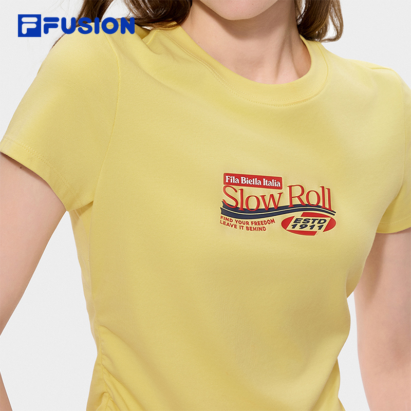 FILA FUSION Women WORKWEAR Knit Short Sleeve Tee