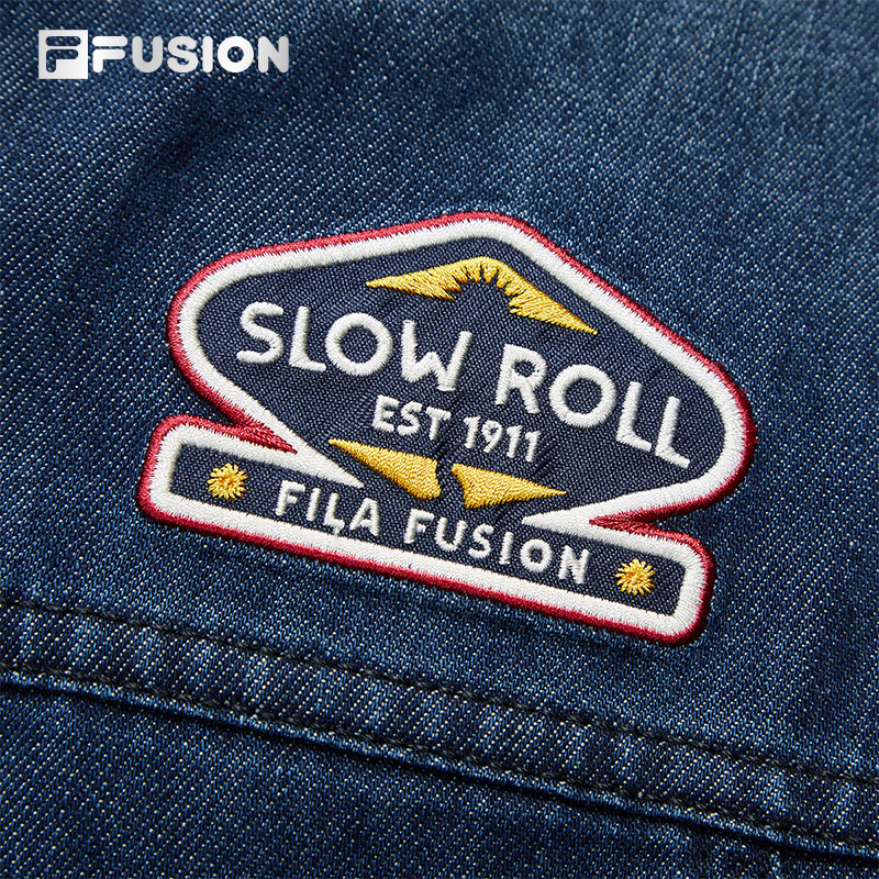 FILA FUSION Men WORKWEAR Washed Denim Jacket