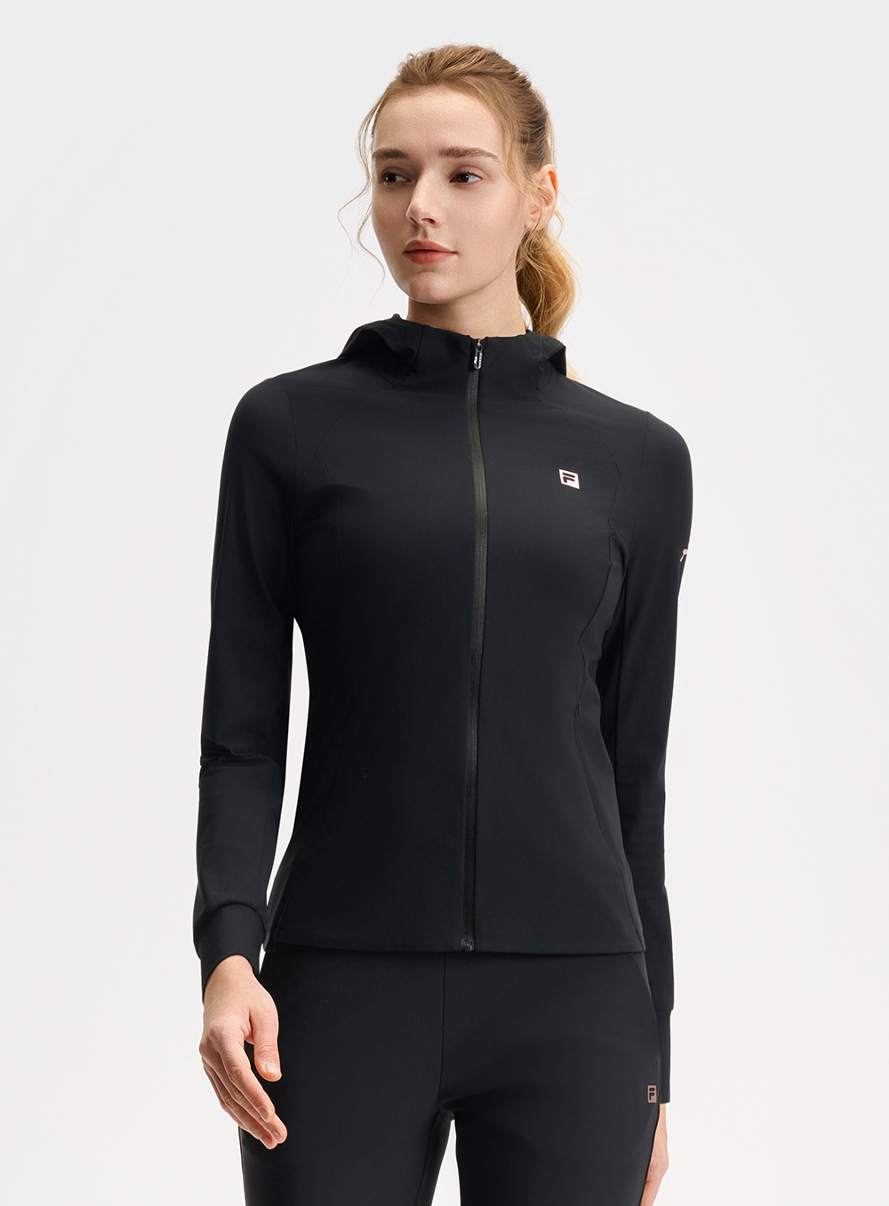 FILA CORE ATHLETICS FILA-FIT ARTE ELEGANTE Women Hooded Jacket (Black)