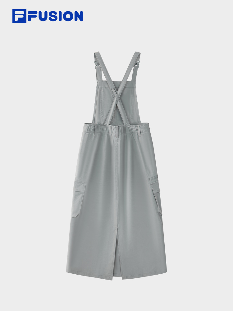 FILA FUSION  WORKWEAR METRO PORTAL Women Overalls (Jumpsuit Dress) (Ash)