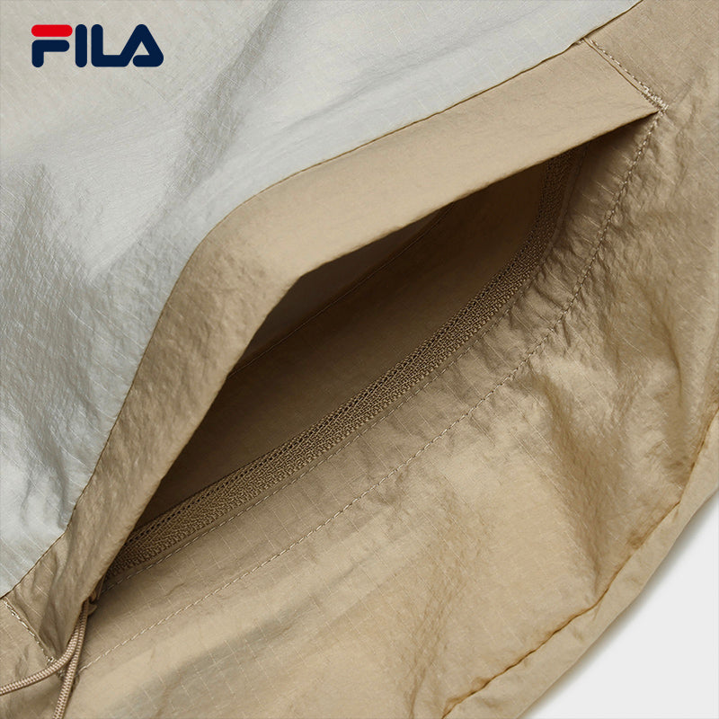 FILA CORE WHITE LINE Men's Thin Jacket with Hood in White/Beige (UV Protection)