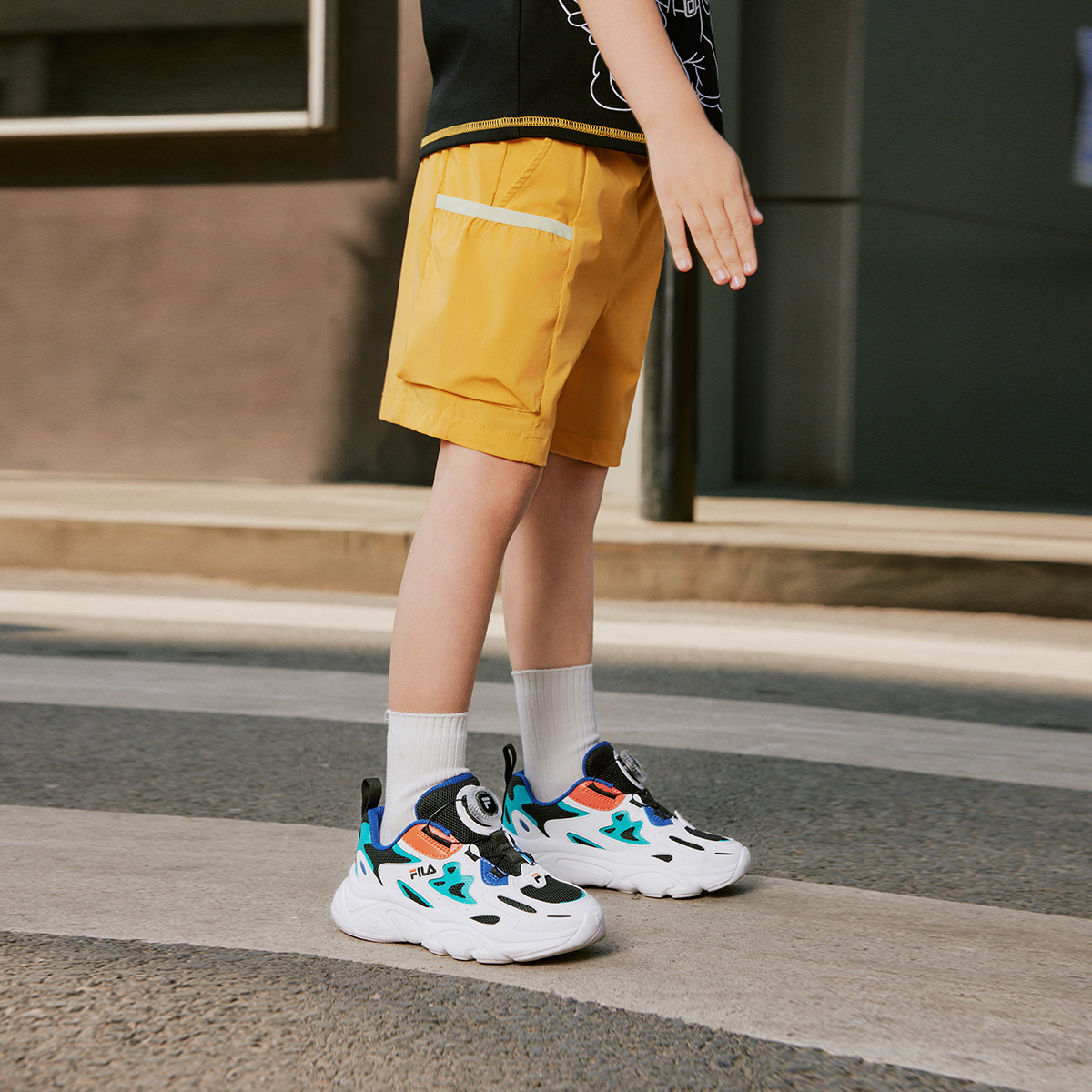 FILA KIDS ORIGINALE Boys Woven Bermuda Shorts