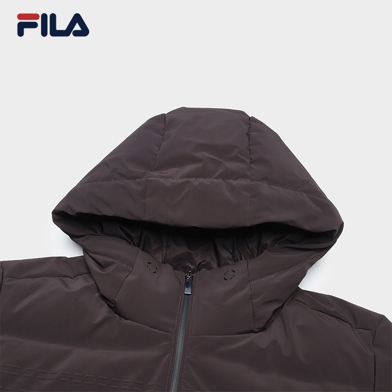 FILA CORE LIFESTYLE BLUE GEOMETRIC SNOW ART Men Down Jacket (Grey)