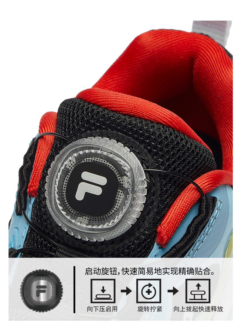 (EU 28 - 32) FILA KIDS HERITAGE THUNDER Boys/Girl's Retro Running Shoes Sneakers