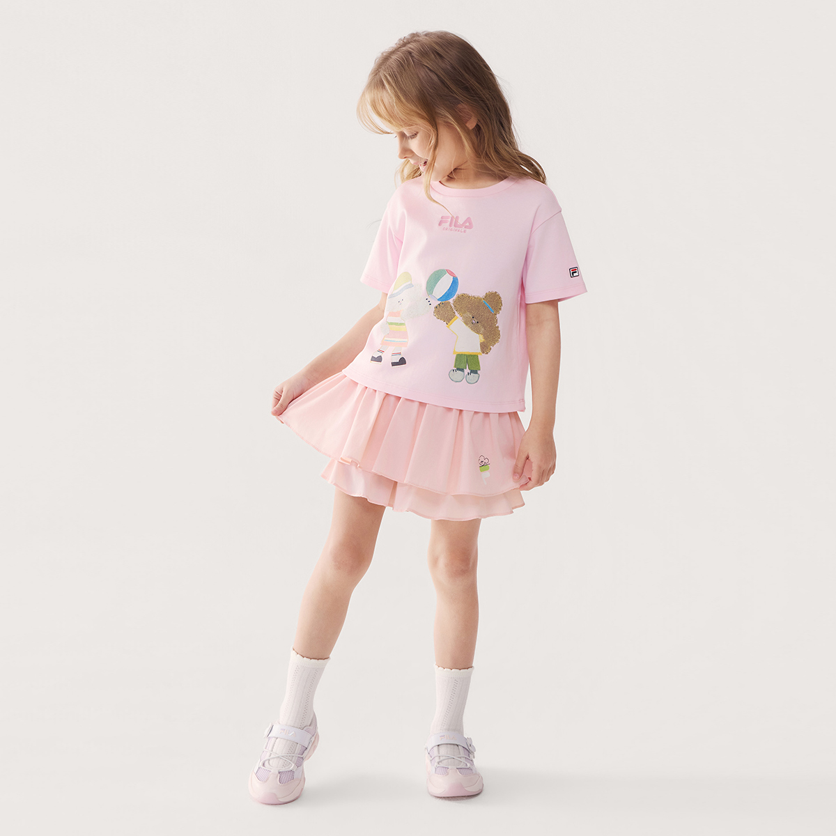 FILA KIDS CROSS OVER Girls Football Culture Skorts