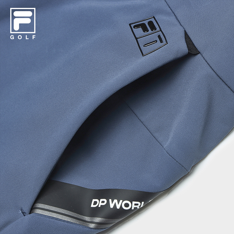FILA CORE ATHLETICS GOLF DP WORLD TOUR MONOGRAM STRIPE Men Woven Pants (Blue)