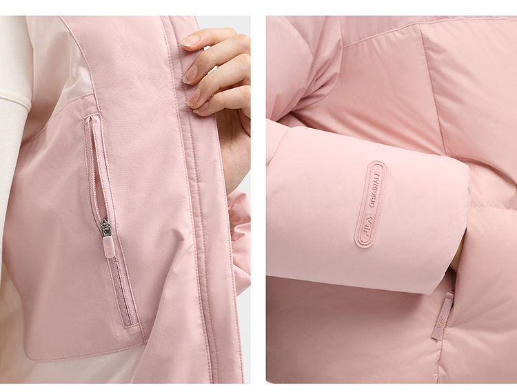 FILA CORE FILA ORIGINALE Women Down Jacket（Pink)
