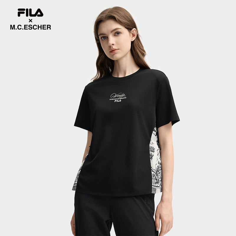 FILA♡【美品】2024SSレースアップリケのシャツL&サンバイザー