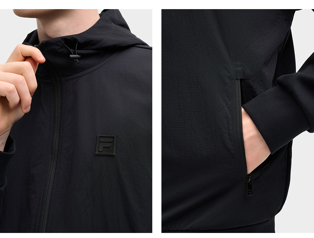 FILA CORE LIFESTYLE MILANO STROLLING MILAN Men Hooded Jacket (Black)