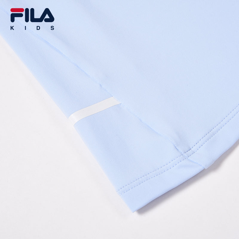 FILA KIDS PERFORMANCE Golf Girl's Short Sleeve Polo in Light Blue