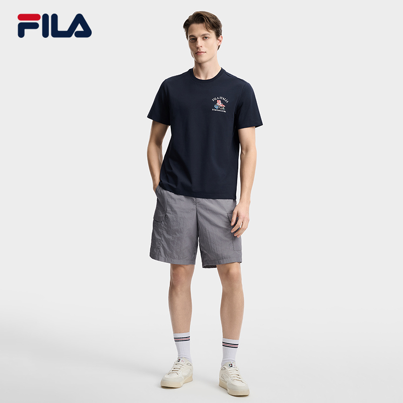 FILA MEN'S HERITAGE Knitted Short Sleeve Top