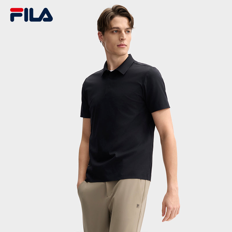FILA CORE LIFESTYLE BLUE ART BRERA Men Polo T-shirt (Black)