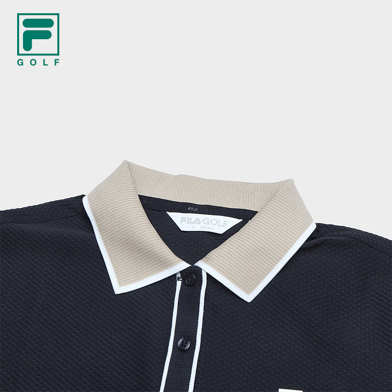 FILA CORE ATHLETICS GOLF SLOPS TO FIELD Women Polo T-shirt (Navy)