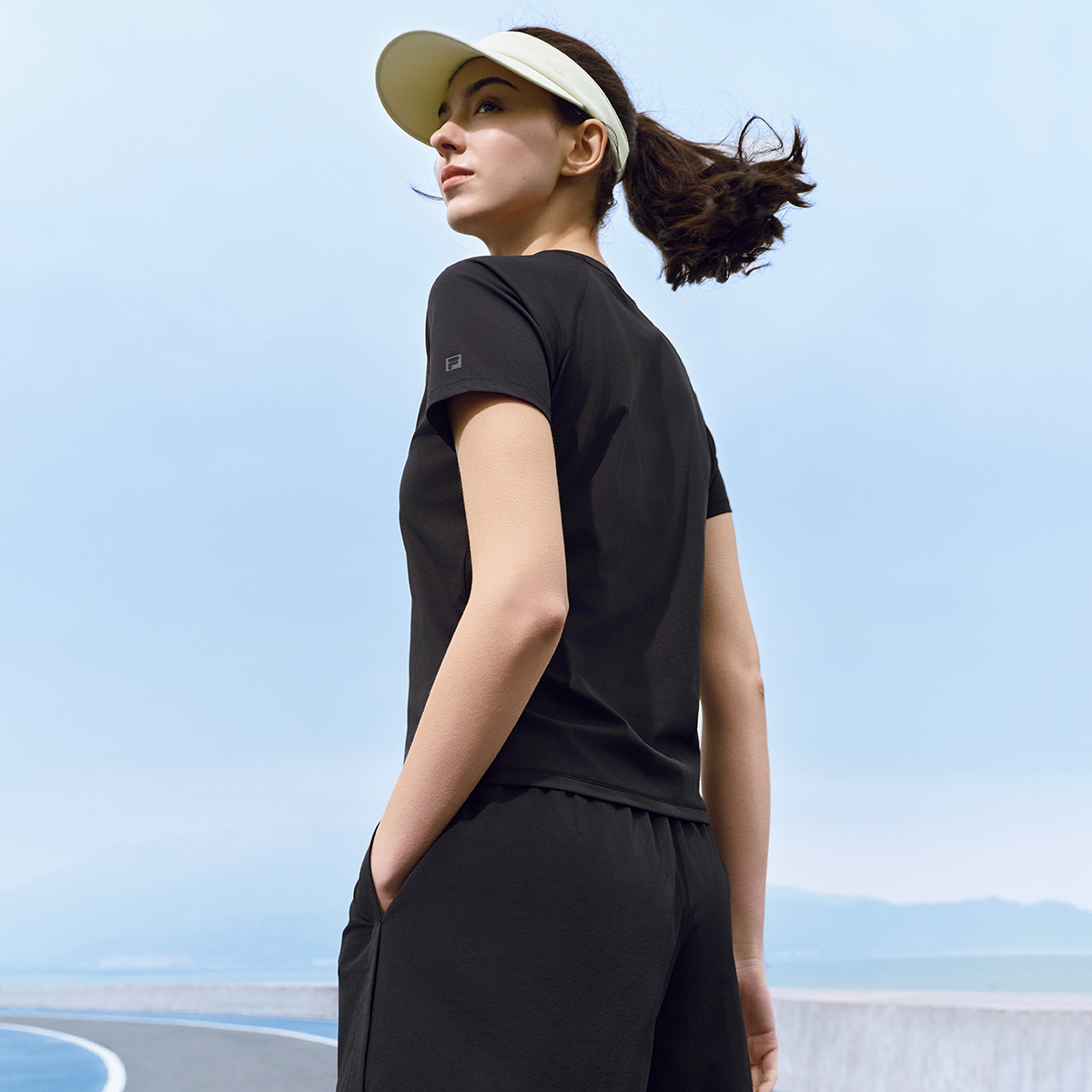 FILA WOMEN'S FITNESS Knitted Short Sleeve Top