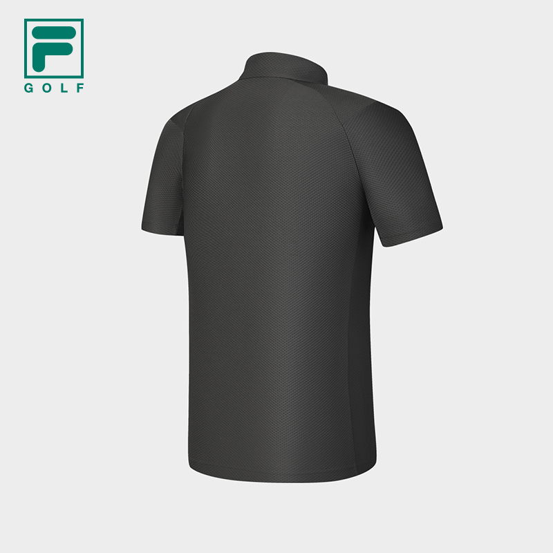 FILA CORE ATHLETICS GOLF SLOPS TO FIELD Men Polo T-shirt (Black