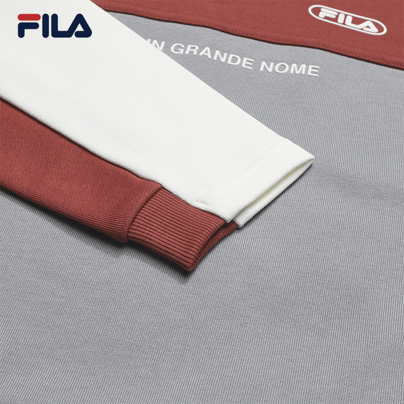 FILA CORE LIFESTYLE FILA ORIGINALE Women Long Sleeve Top (Ash/white)