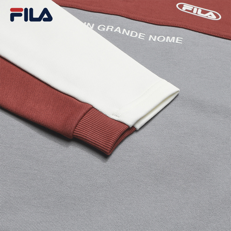 FILA CORE LIFESTYLE FILA ORIGINALE Women Long Sleeve Top (Ash/white)