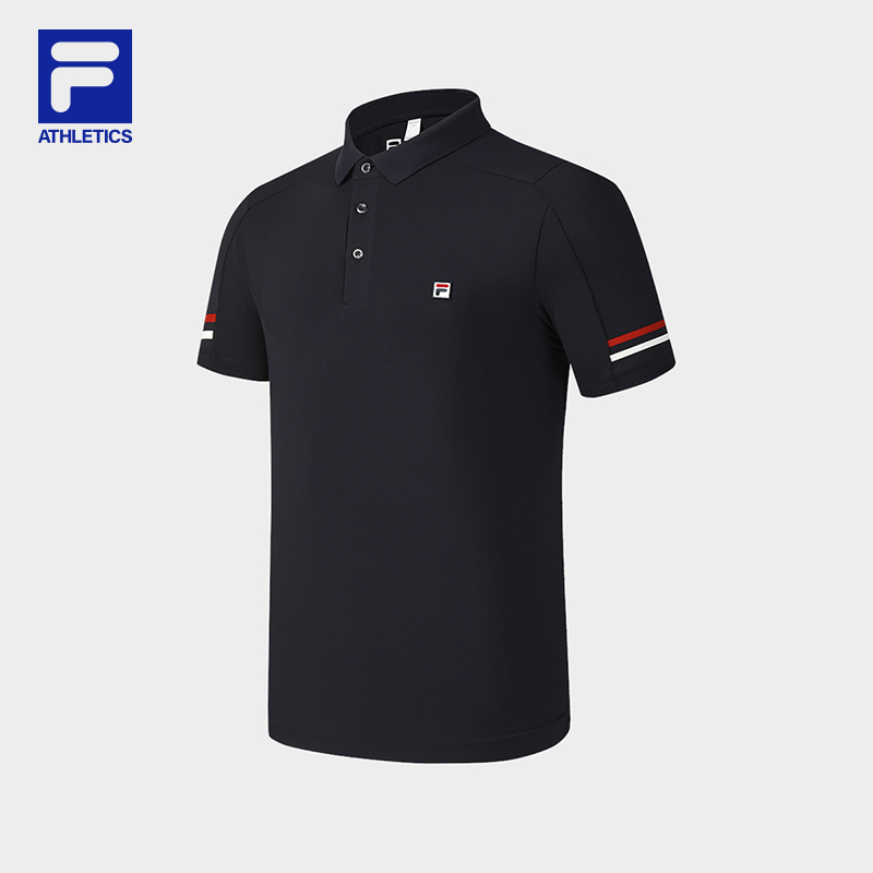 FILA CORE ATHLETICS TENNIS BOUNCY COURT Men Short Sleeve Polo (Navy / White)