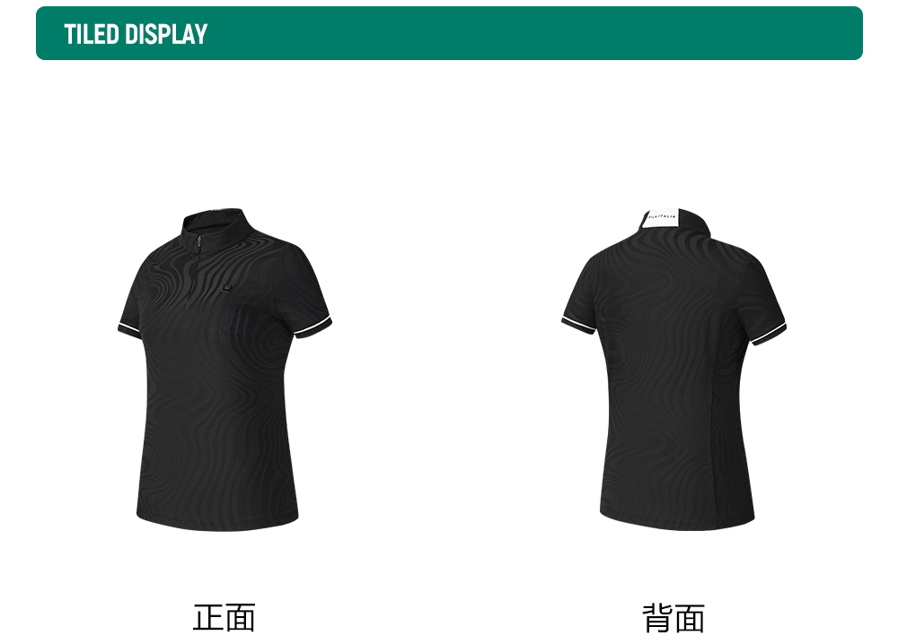 FILA CORE ATHLETICS GOLF MODERN FUSHION Women Short Sleeves T-Shirt (Black / White)
