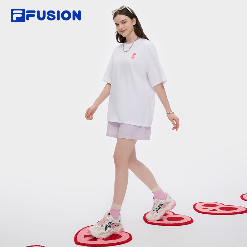 FILA FUSION INLINE FOB GRAPHIC TEES Unisex Short Sleeves T-Shirt (Black / White)